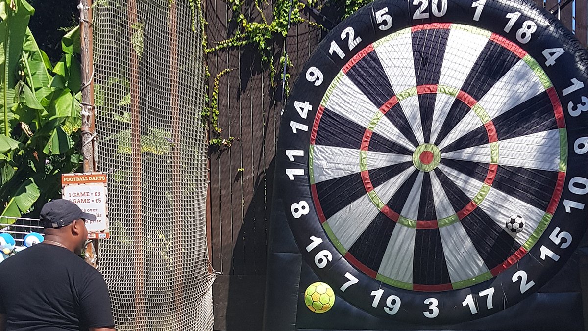 inflatable dart board hire london